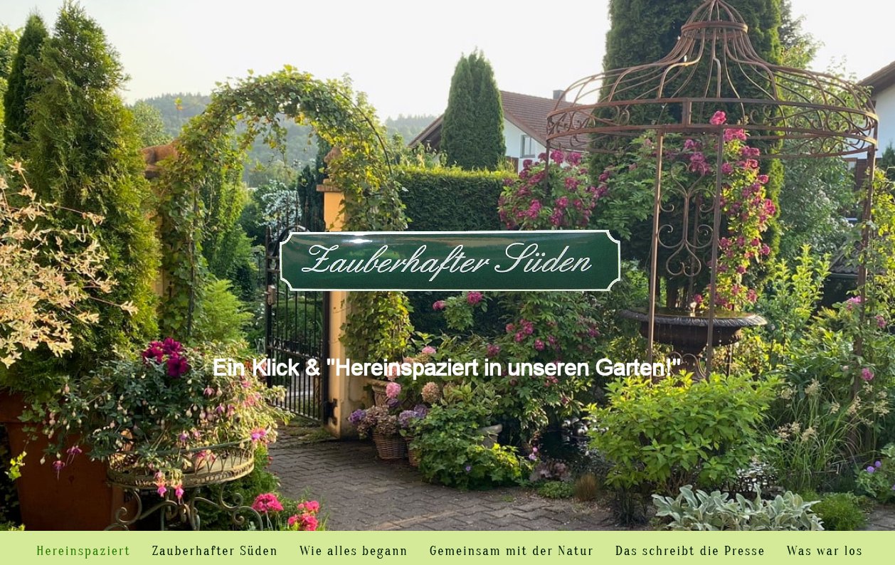 Willkommen im Garten der Familie Steiner in Westerham
